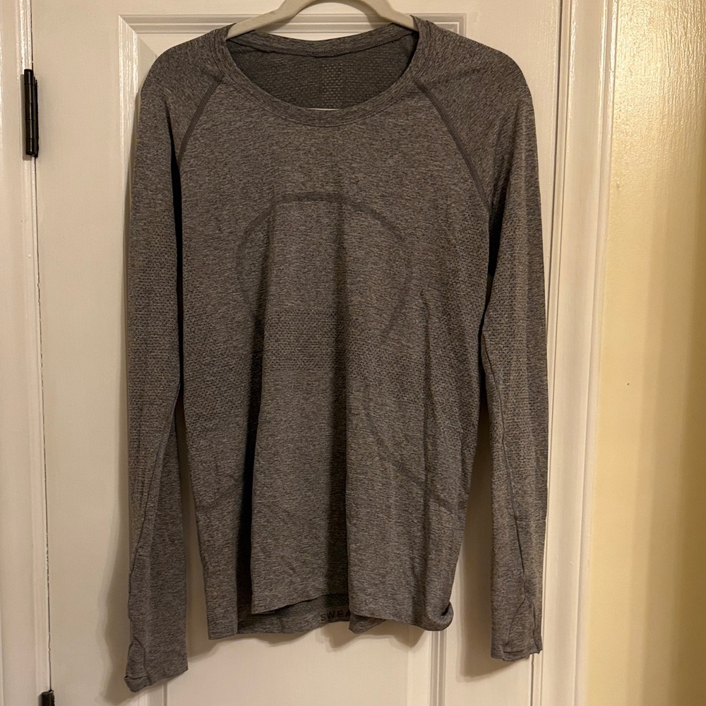 Lululemon Gray Long Sleeve Athletic Top